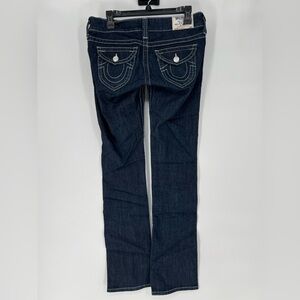 TRUE RELIGION NWOT STRAIGHT LEG DARK BLUE‎ JEANS COMFY STRETCH